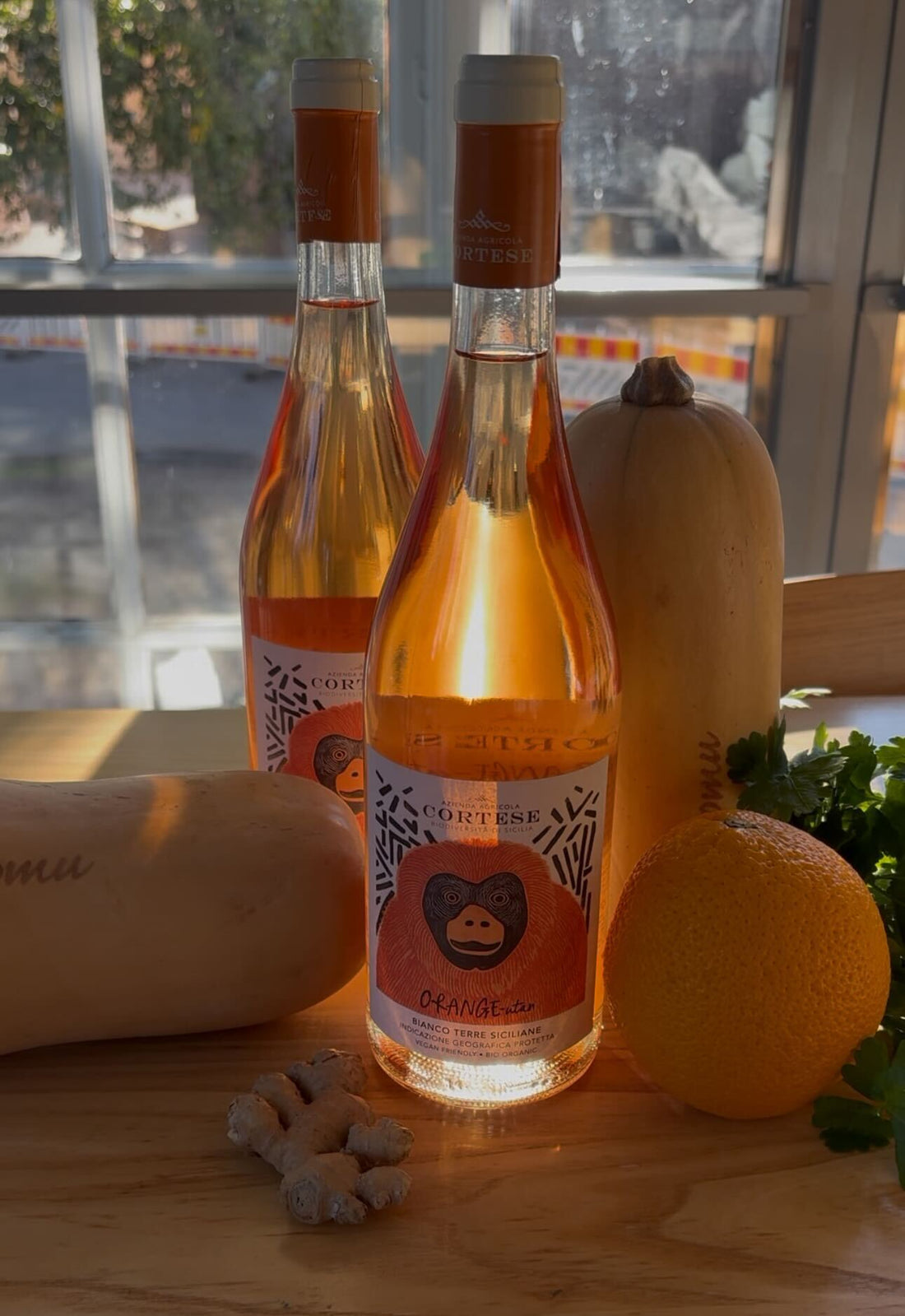 Täydellinen viini- ja ruokapari: Orange-Utan ja myskikurpitsakeitto