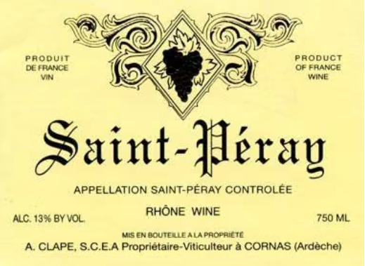 Clape Saint-Péray Blanc
